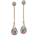 Shining Alloy Multicolor Crystal Earring