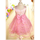 Dulce sin mangas de la boda / vestido de noche vestido de niña de flores de raso / tul