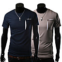 Mannen Causale Ronde Dunne korte mouw T-shirt