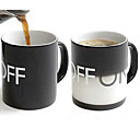 Magic Color Changing ON OFF Pattern 250ml Ceramic Cup Mug