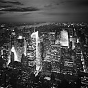 Printed Art Landscape NYC Nights by Nina Papiorek