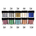 1PCS Colorful brillavano Polvere Decorazioni unghie (colori assortiti)
