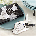Destination Love Chrome Luggage Tag