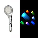 Chrome Finish Contemporary 7 Colors Changing LED Handle Shower Head