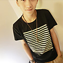 Men's Cotton Stripes Short Sleeve T-shirt