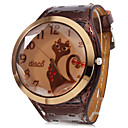Damen Quarz Analog Fräulein Cat Armbanduhr