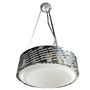 40W Contemporary Pendant Light with Stainless Steel Carved Acrylic Shade(T6 Tube)