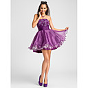 Ball Gown Strapless Short/Mini Organza Cocktail Dress