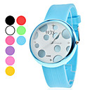 Unisexe silicone Montre analogique bracelet à quartz (couleurs assorties)
