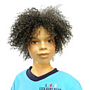 Capless Top Grade Quality Synthetic Short Curly Black Fluffy Children's Wigs