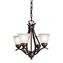 Light Chandelier Transitional 240W con 4 hasta las cortinas de cristal en elegante estilo urbano