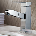 Contemporáneo extraíble cromado latón grifo de la cocina