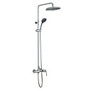 Contemporaine ABS de qualité Chrome robinet de douche (pluie + Handheld)
