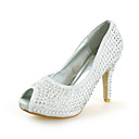 Seta tacco a spillo peep toe con il partito di strass / sera / Shoes (altri colori) Matrimonio