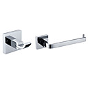 Chroom messing badkamer accessoire sets (Inclusief Robe Haken, Toilet Roll Holders)