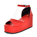 Leatherette Platform Sandals With Buckle Casual / Party / Evening Shoes (More Colors)