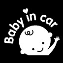 Winken Baby im Auto Muster Auto dekorative Sticker