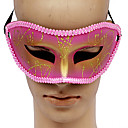 Pink PVC Masquerade Party Half Face Mask