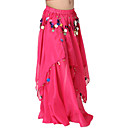 Dancewear chiffon con danza del ventre monete gonne per bambini più colori