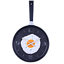 Omelette Pan Stile analogico Orologio da parete (colore casuale, 1xAA)