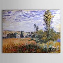 Famous Oil Painting Landscape at Vetheuil by Claude Monet