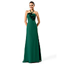 Sheath/Column Strapless Floor-length Chiffon Evening Dress