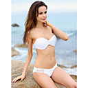 Women's Lovely Cut Out Tie Sexy White Swimwear
