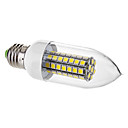 E27 7W 63x5050SMD 650LM 6000-6500K Natural White Light LED Candle Bulb (220V)