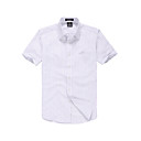 Purple-rayures vertes courtes en coton T-shirt manches homme