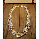 Chains camadas da Mulher longo colar