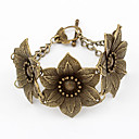 Vintage Alloy blomstermønster armbånd