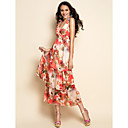 TS Sexy Print Midi Dress
