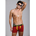 Men's Yellow&Dark Red Underwear