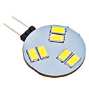 G4 1.5W 6x5630SMD 120-150LM 6000-6500K Natural White LED Bulb Pontual (AC 12V)