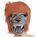 Lycan mit Braunes Haar Gummi Halloween-Maske