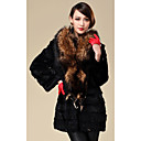 Long Sleeve Raccoon Fur Shawl Rabbit Fur Casual/Party Coat(More Colors)