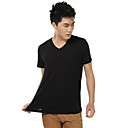 MIIOW Herren V Neck Solid Color T-Shirt