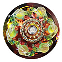 1W Contemporary Led Flush Mount DYC010 in Floral Crystal Design for Porch/Corridor/Aisle
