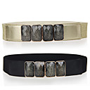 Élégant Strass Oblong ceinture élastique des femmes