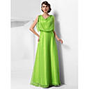 A-Linie Gugel bodenlangen Chiffon Abendkleid
