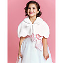 Flower Girl's Faux Fur Evening/Wedding Shawl