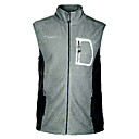 Männer Modische Zipper Fleece-Weste (Grau)