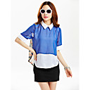 TS Bow Print Back Chiffon Blouse