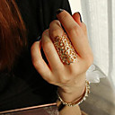 Lace Hollow Mujeres tallado anillo (diámetro interno: 17.5MM)