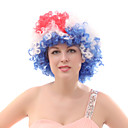 Capless mixte cheveux colorés cheveux courts bouclés Perruques