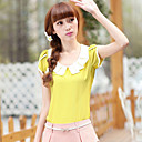 Women's Doll Collar Short Sleeve T-shirt