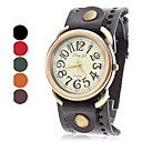 Dames Casual Style analoge lederen quartz horloge (verschillende kleuren)