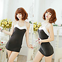 Black-white Stripes Halter Chemise