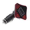 Universal 0.9-inch LCD Screen TF/USB Car MP3 FM Transmitter Player with Remote Control