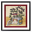 Framed Art Print Floral Cornflour by Lisa Audit
